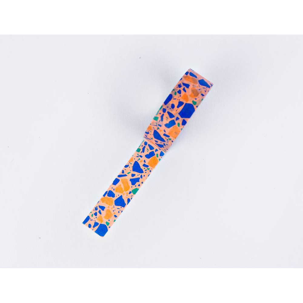 Washi paper tape Peach Terazzo - The Completist. - 1 pc.