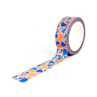 Taśma papierowa washi Peach Terazzo - The Completist.