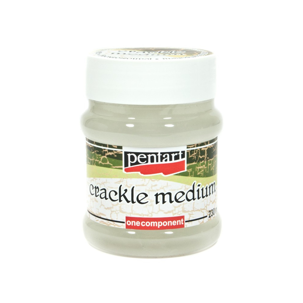 Lakier do spękań Crackle Medium - Pentart - jednoskładnikowy, 230 ml