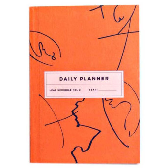 Planer dzienny Leaf Scribble no. 2, A5 - The Completist. - 90 g/m2