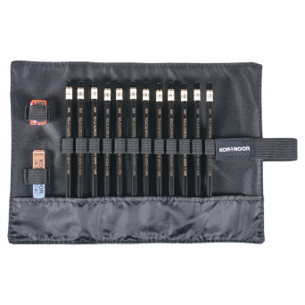 Set of Toison D'or graphite pencils - Koh-I-Noor - 8B-2H, 12 pcs