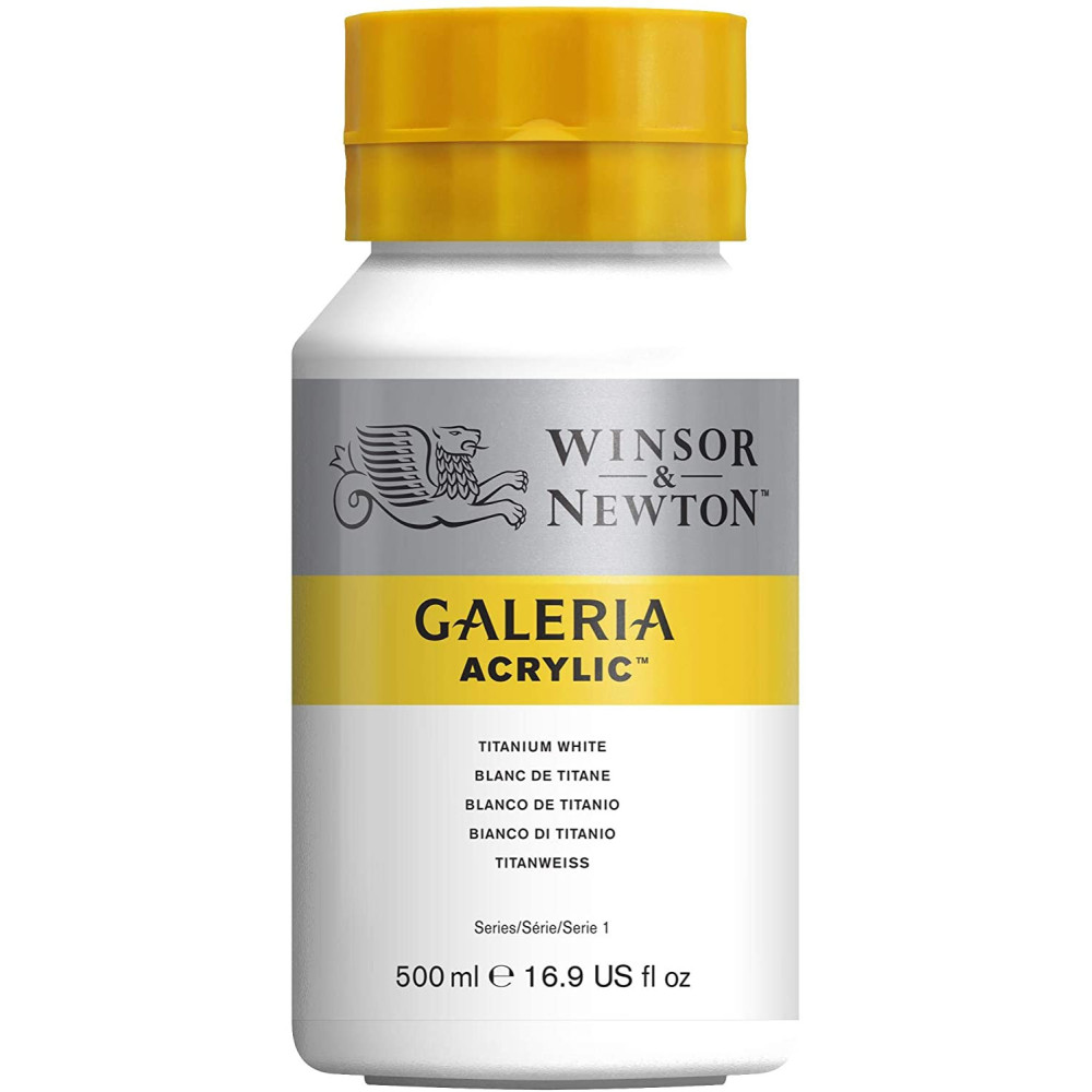 Acrylic paint Galeria - Winsor & Newton - Titanium White, 500 ml