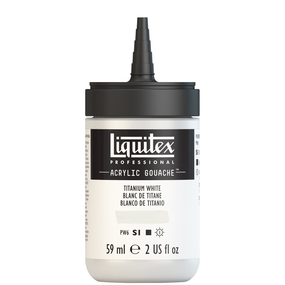 Acrylic gouache paint - Liquitex - Titanium White, 59 ml