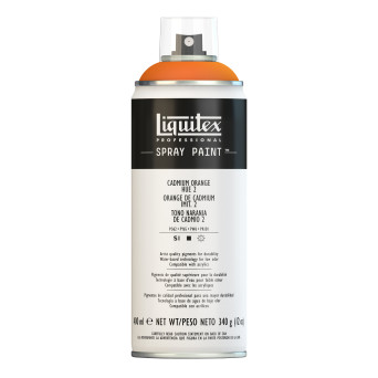 Acrylic spray paint - Liquitex - Cadmium Orange Hue 2, 400 ml