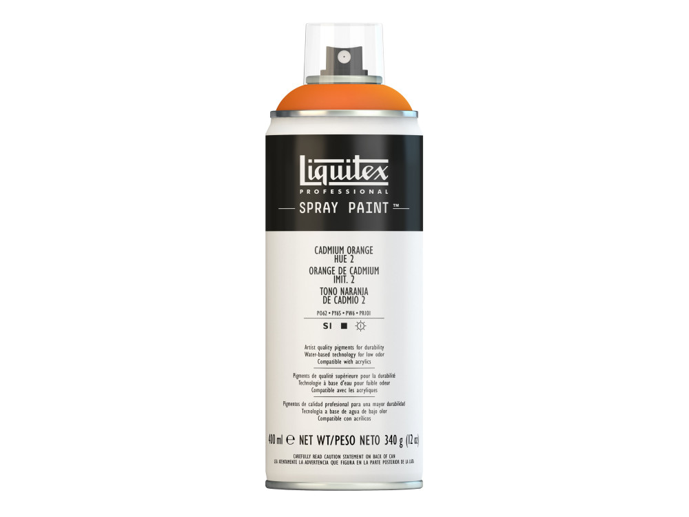 Acrylic spray paint - Liquitex - Cadmium Orange Hue 2, 400 ml
