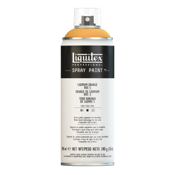 Acrylic spray paint - Liquitex - Cadmium Orange Hue 5, 400 ml