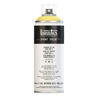 Farba akrylowa w spray'u - Liquitex - Cadmium Yellow Deep Hue 6, 400 ml