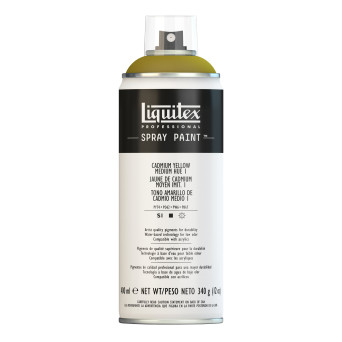 Farba akrylowa w spray'u - Liquitex - Cadmium Yellow Medium Hue 1, 400 ml