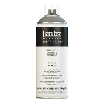 Acrylic spray paint - Liquitex - Neutral Gray 5, 400 ml