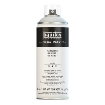 Acrylic spray paint - Liquitex - Neutral Gray 7, 400 ml