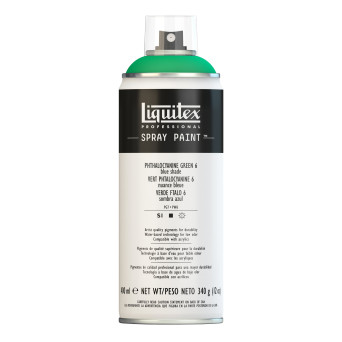Farba akrylowa w spray'u - Liquitex - Phthalo Green 6, 400 ml