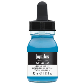 Professional Acrylic ink - Liquitex - Cerulean Blue Hue, 30 ml