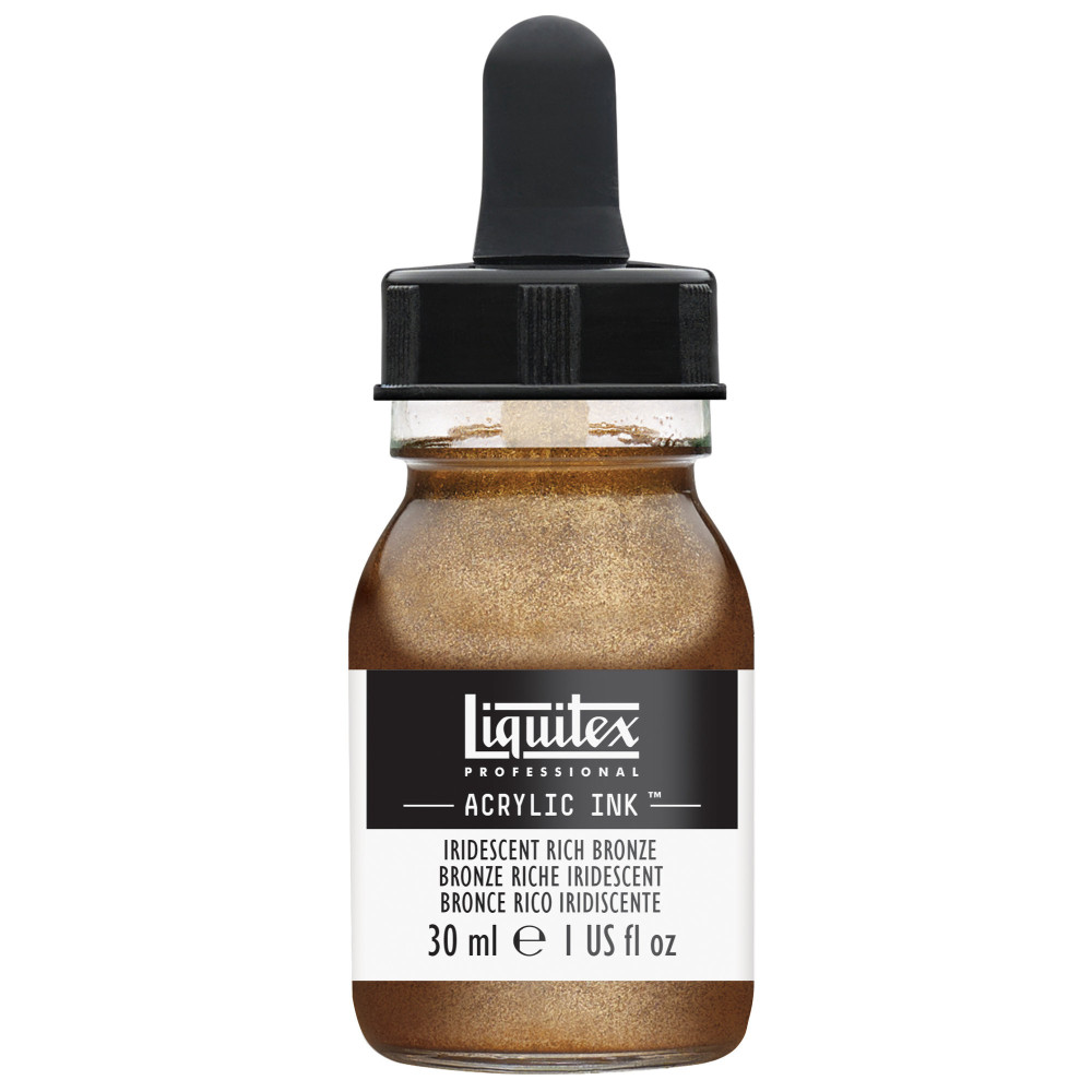 Tusz akrylowy - Liquitex - Iridescent Rich Bronze, 30 ml