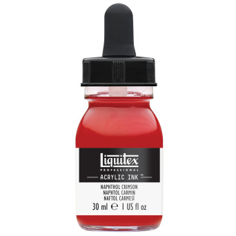 Professional Acrylic ink - Liquitex - Napthol Crimson, 30 ml