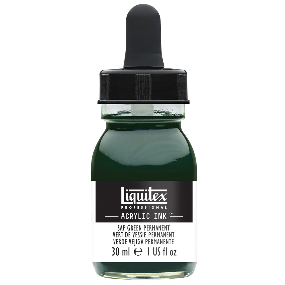 Tusz akrylowy - Liquitex - Sap Green Permanent, 30 ml