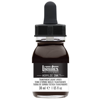 Tusz akrylowy - Liquitex - Transparent Burnt Umber, 30 ml