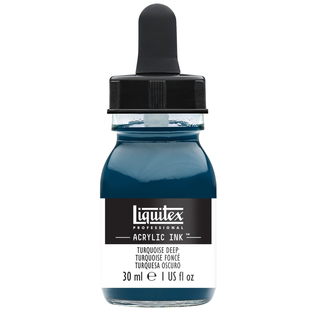 Tusz akrylowy - Liquitex - Turquoise Deep, 30 ml