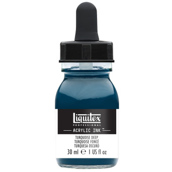Tusz akrylowy - Liquitex - Turquoise Deep, 30 ml