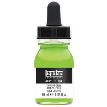 Tusz akrylowy - Liquitex - Vivid Lime Green, 30 ml