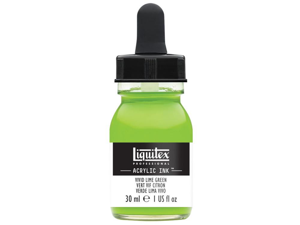 Professional Acrylic ink - Liquitex - Vivid Lime Green, 30 ml