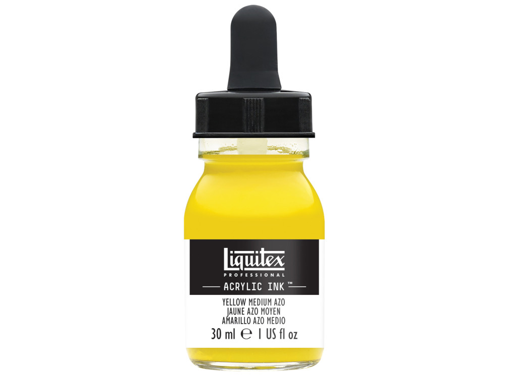 Professional Acrylic ink - Liquitex - Yellow Medium Azo, 30 ml