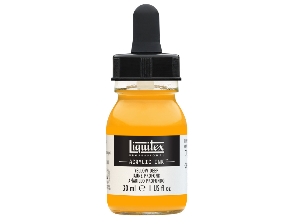 Tusz akrylowy - Liquitex - Yellow Deep, 30 ml