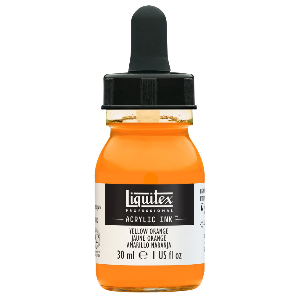 Professional Acrylic ink - Liquitex - Yellow Orange, 30 ml