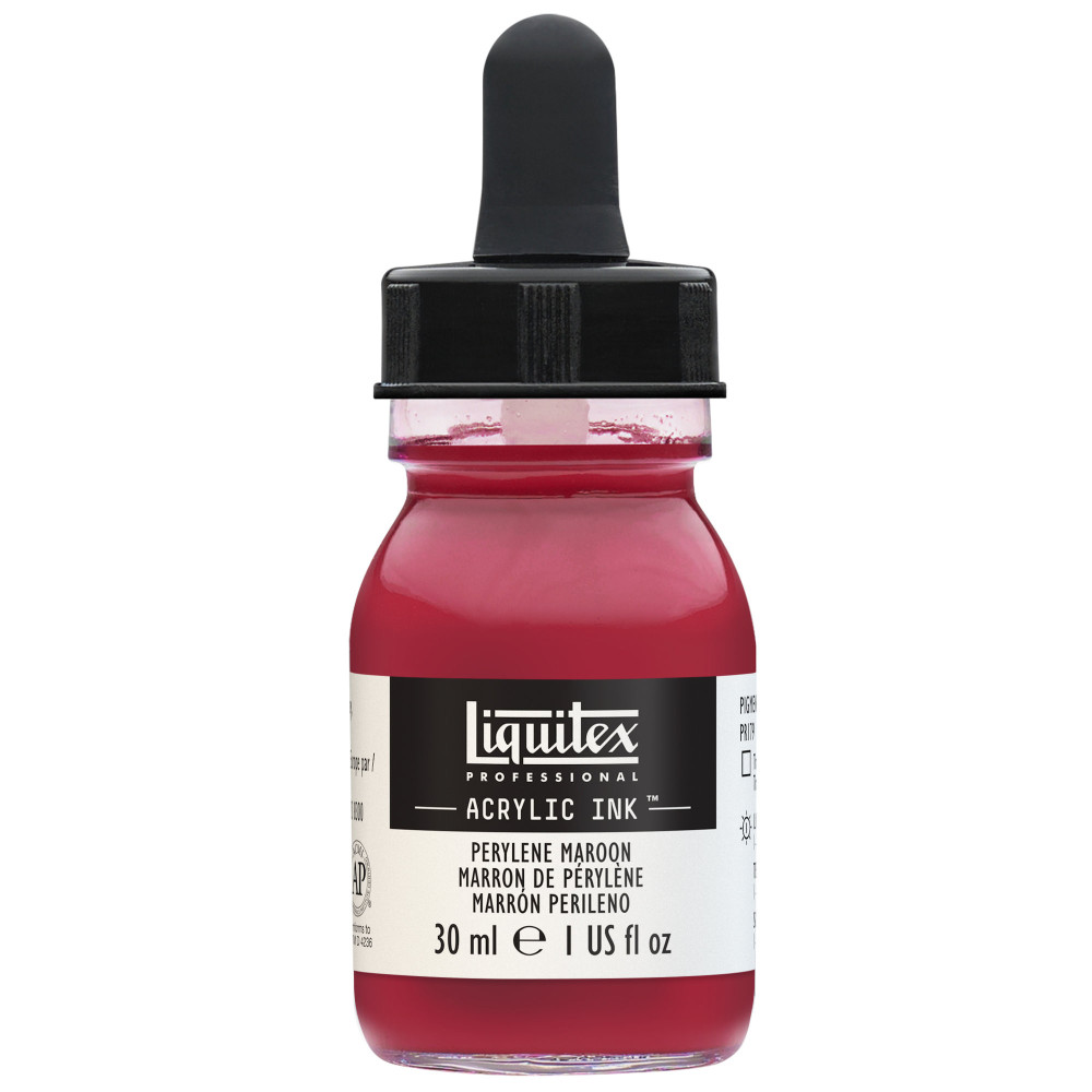 Tusz akrylowy - Liquitex - Perylene Maroon, 30 ml