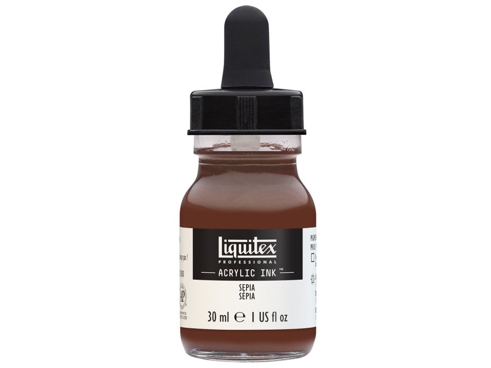 Tusz akrylowy - Liquitex - Sepia, 30 ml