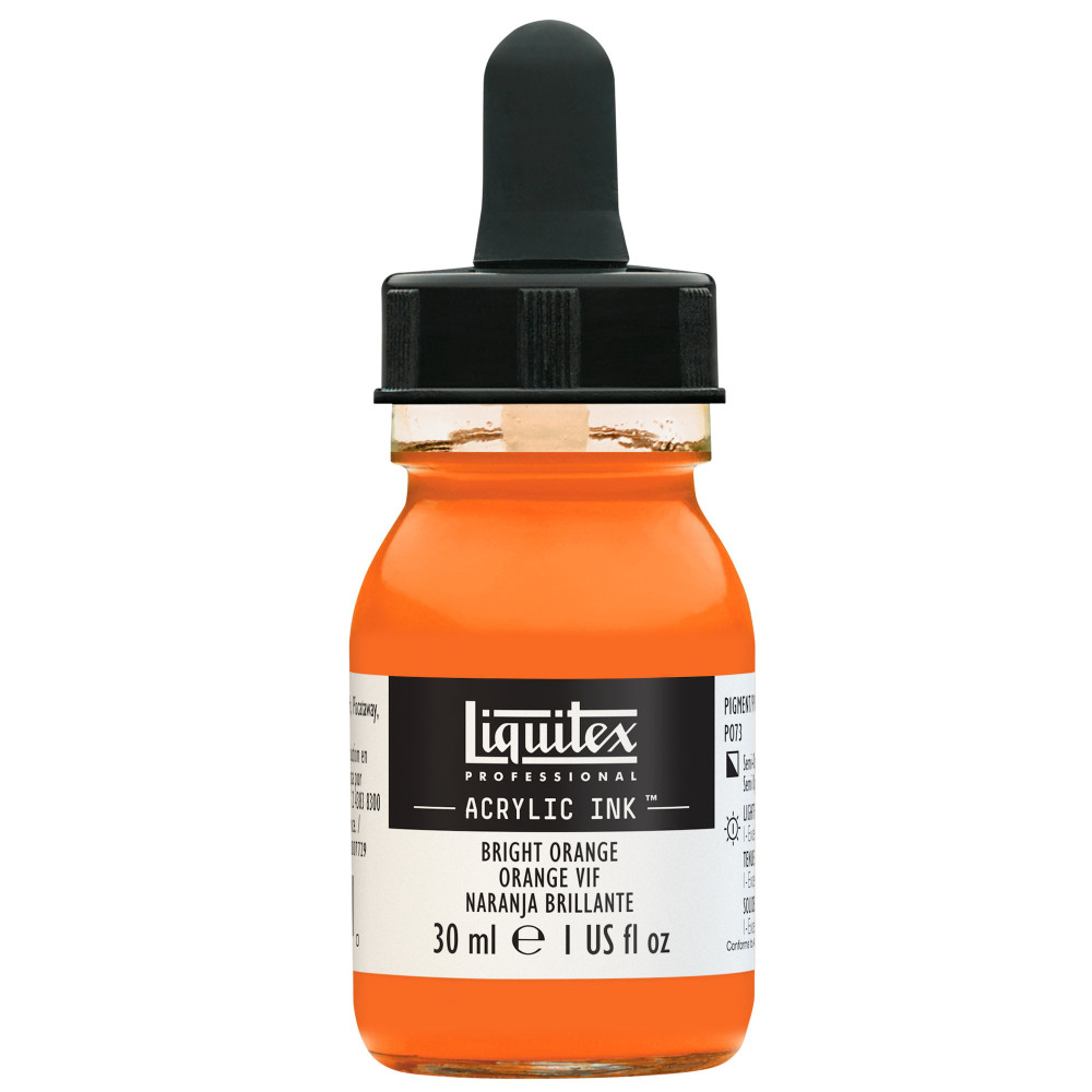 Tusz akrylowy - Liquitex - Bright Orange, 30 ml