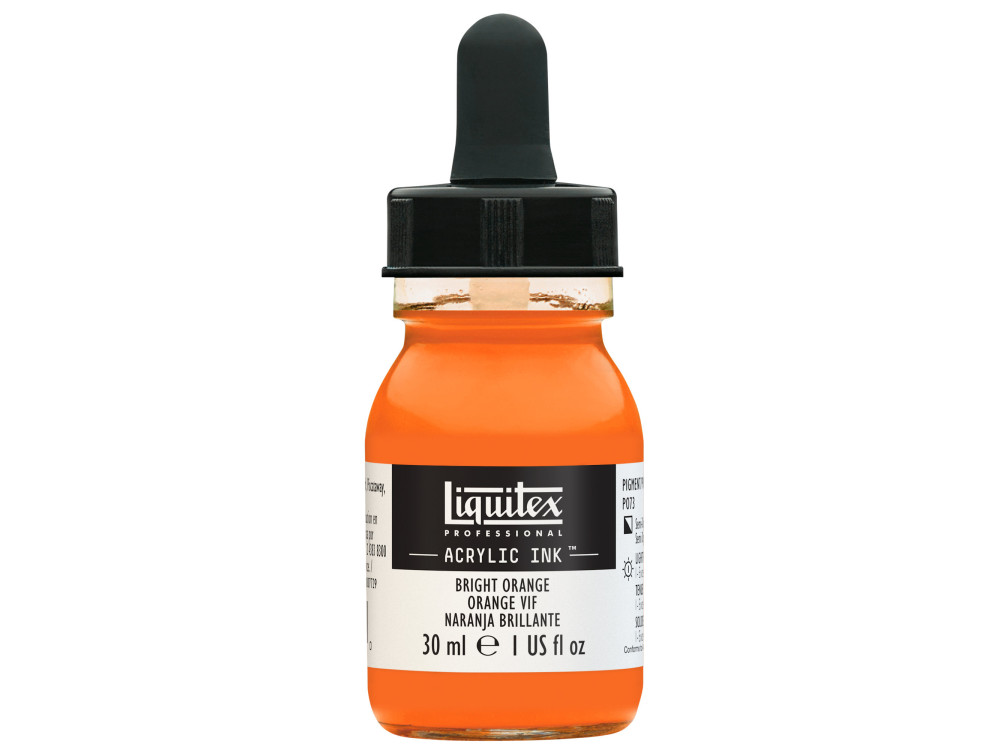 Tusz akrylowy - Liquitex - Bright Orange, 30 ml