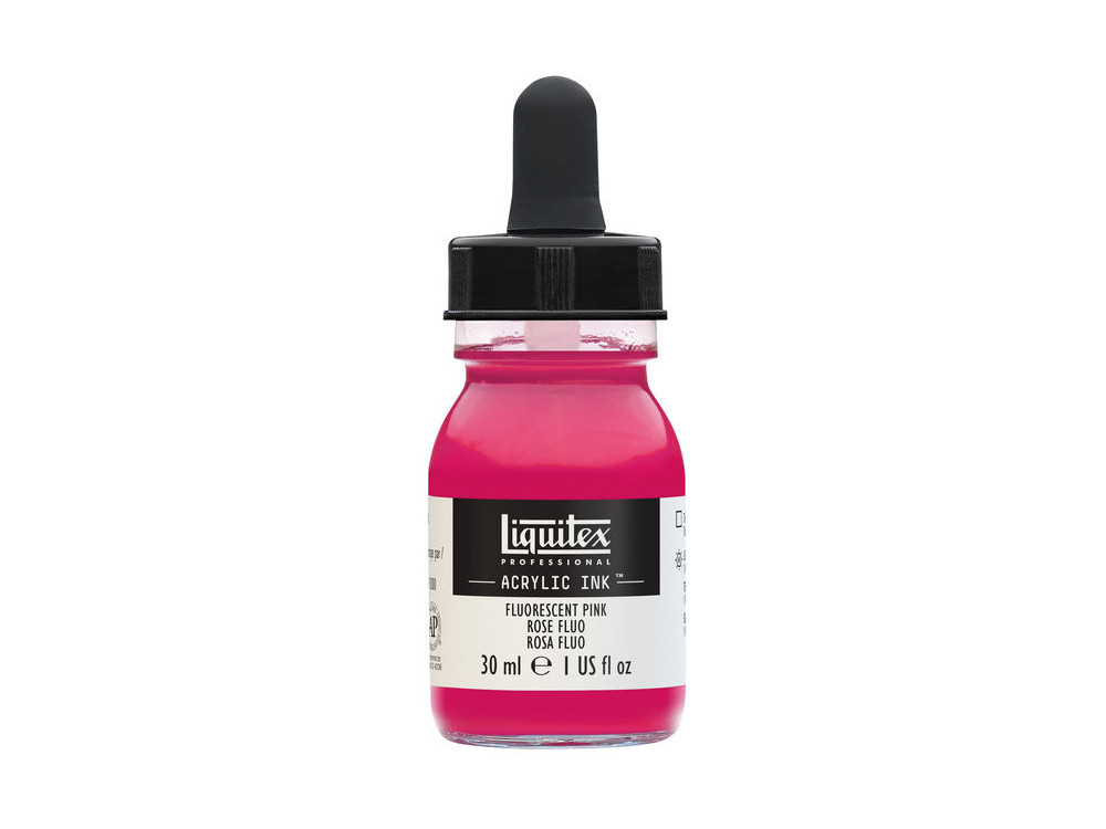 Professional Acrylic ink - Liquitex - Fluorescent Pink, 30 ml