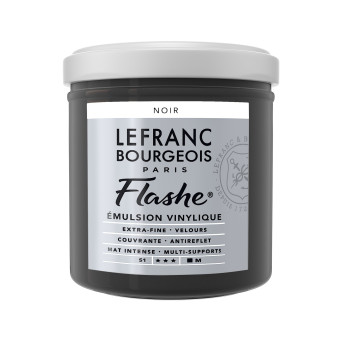 Farba akrylowa Flashe - Lefranc & Bourgeois - Black, 125 ml
