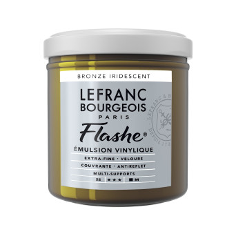 Acrylic paint Flashe - Lefranc & Bourgeois - Bronze Iridescent, 125 ml