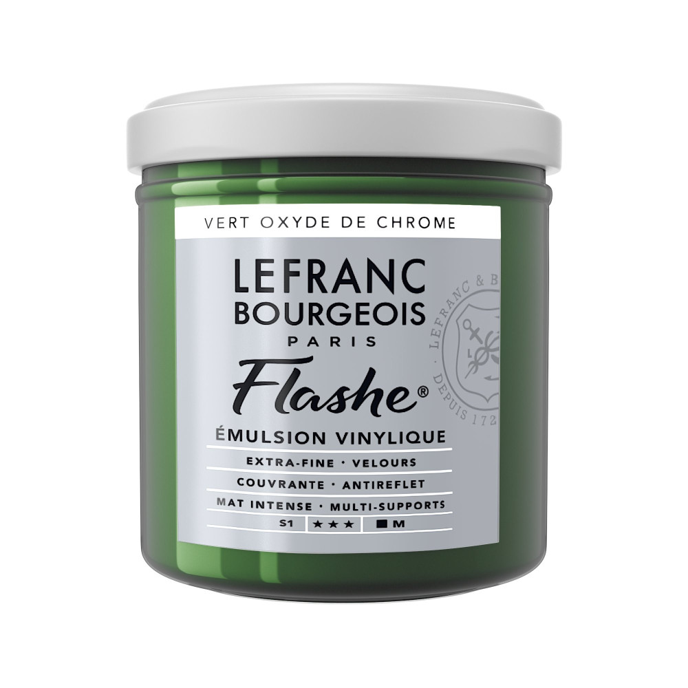 Acrylic paint Flashe - Lefranc & Bourgeois - Chromium Oxide Green, 125 ml