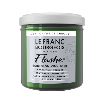 Acrylic paint Flashe - Lefranc & Bourgeois - Chromium Oxide Green, 125 ml