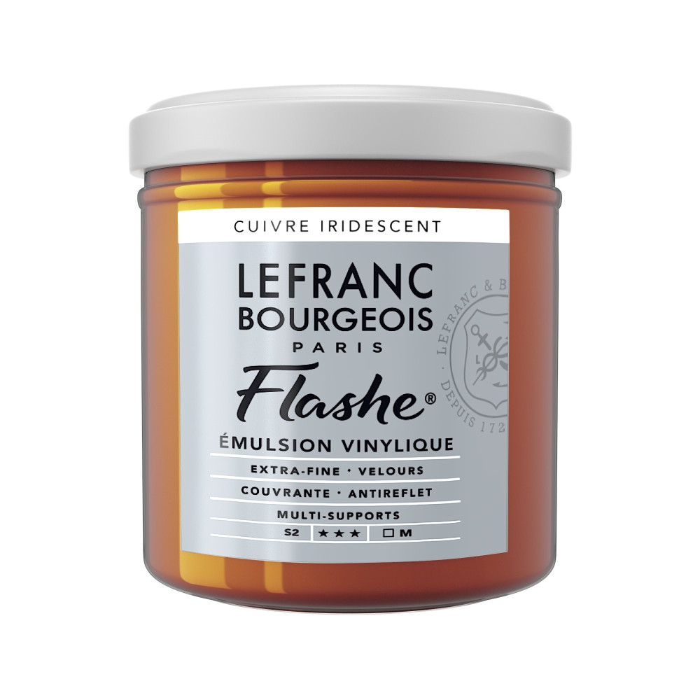 Acrylic paint Flashe - Lefranc & Bourgeois - Copper Iridescent, 125 ml