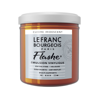 Acrylic paint Flashe - Lefranc & Bourgeois - Copper Iridescent, 125 ml