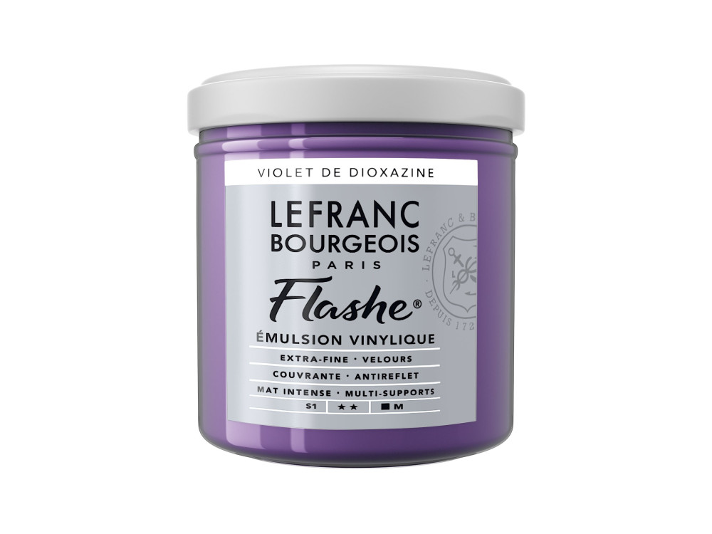 Farba akrylowa Flashe - Lefranc & Bourgeois - Dioxazine Violet, 125 ml