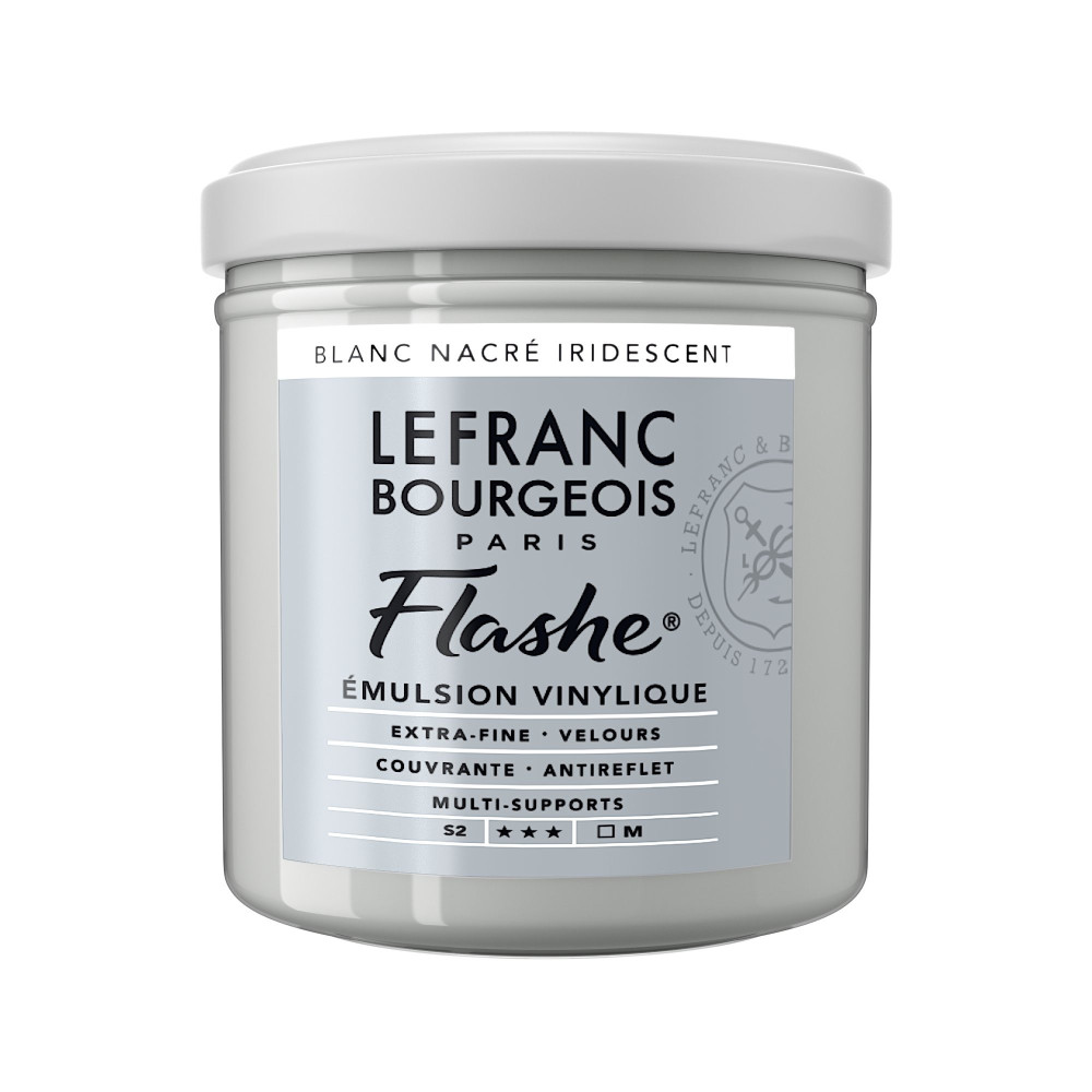 Farba akrylowa Flashe - Lefranc & Bourgeois - Pearl White Iridescent, 125 ml