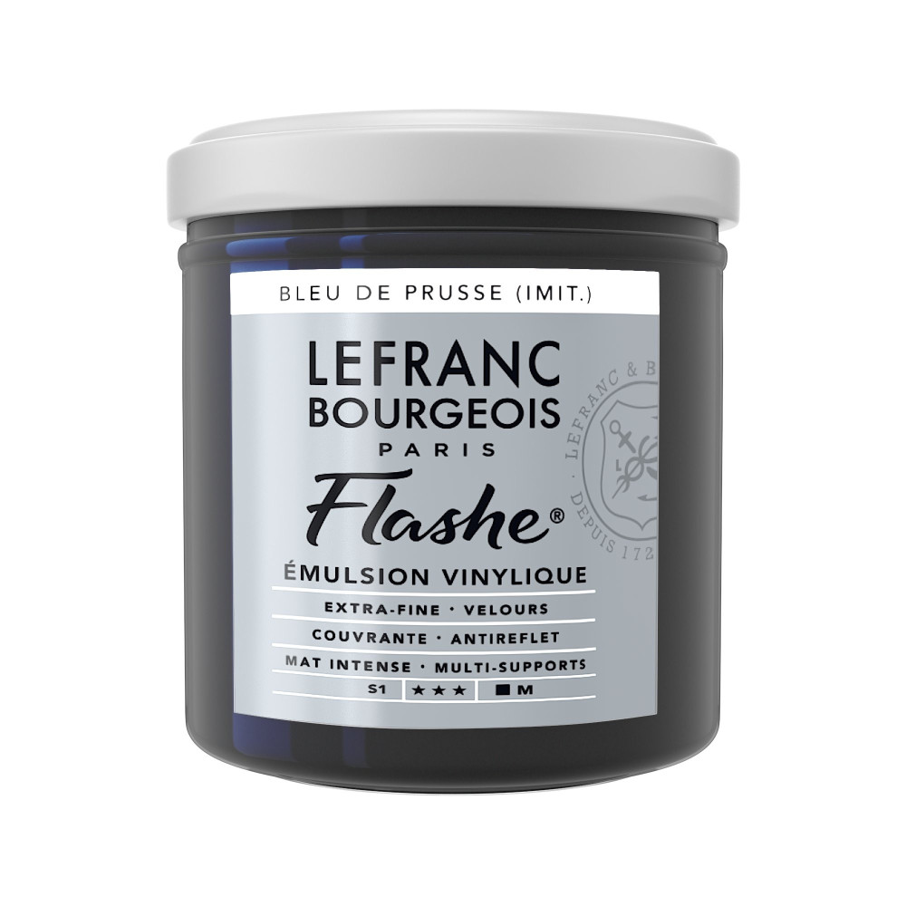 Acrylic paint Flashe - Lefranc & Bourgeois - Prussian Blue, 125 ml