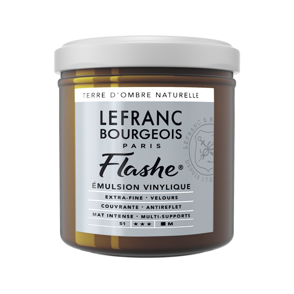 Acrylic paint Flashe - Lefranc & Bourgeois - Raw Umber, 125 ml