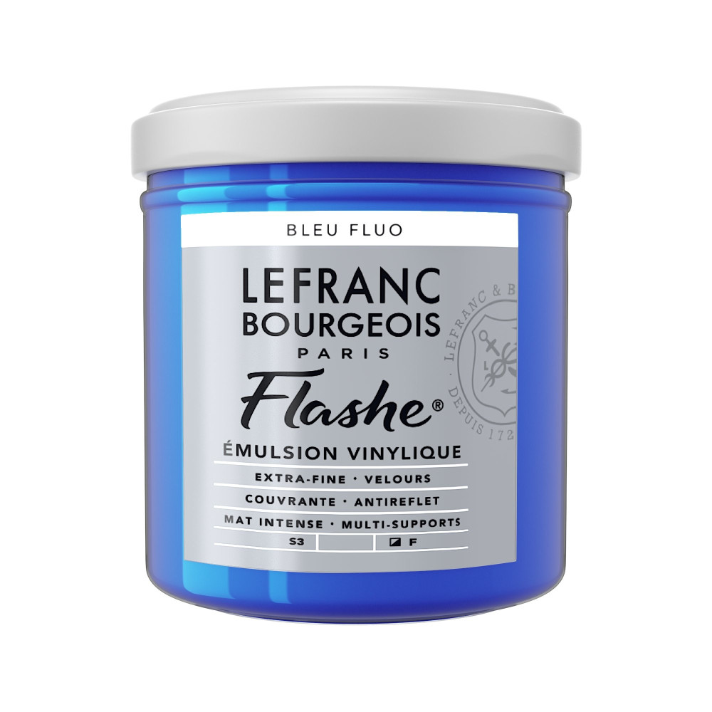 Farba akrylowa Flashe - Lefranc & Bourgeois - Fluorescent Blue, 125 ml