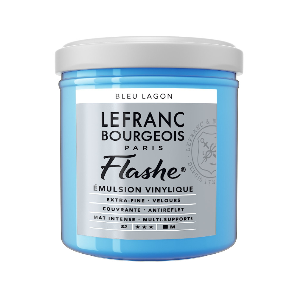 Farba akrylowa Flashe - Lefranc & Bourgeois - Lagoon Blue, 125 ml