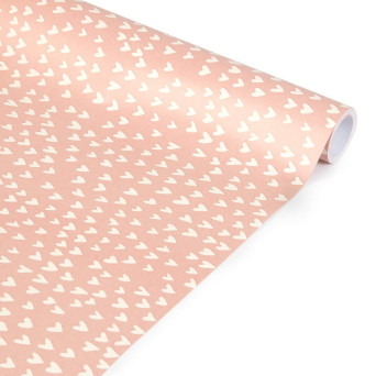 Gift wrapping paper, Hearts - Clairefontaine - 35 cm x 5 m