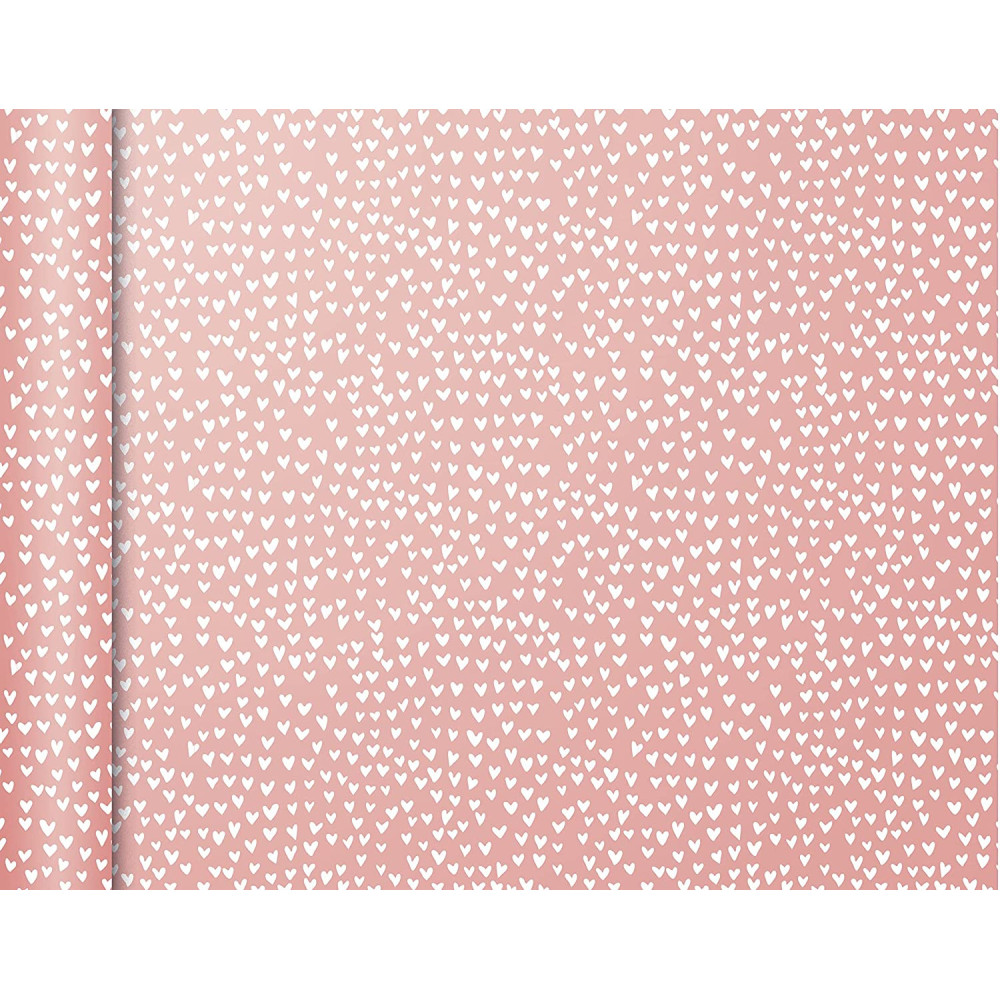 Papier do pakowania prezentów, Hearts - Clairefontaine - 35 cm x 5 m