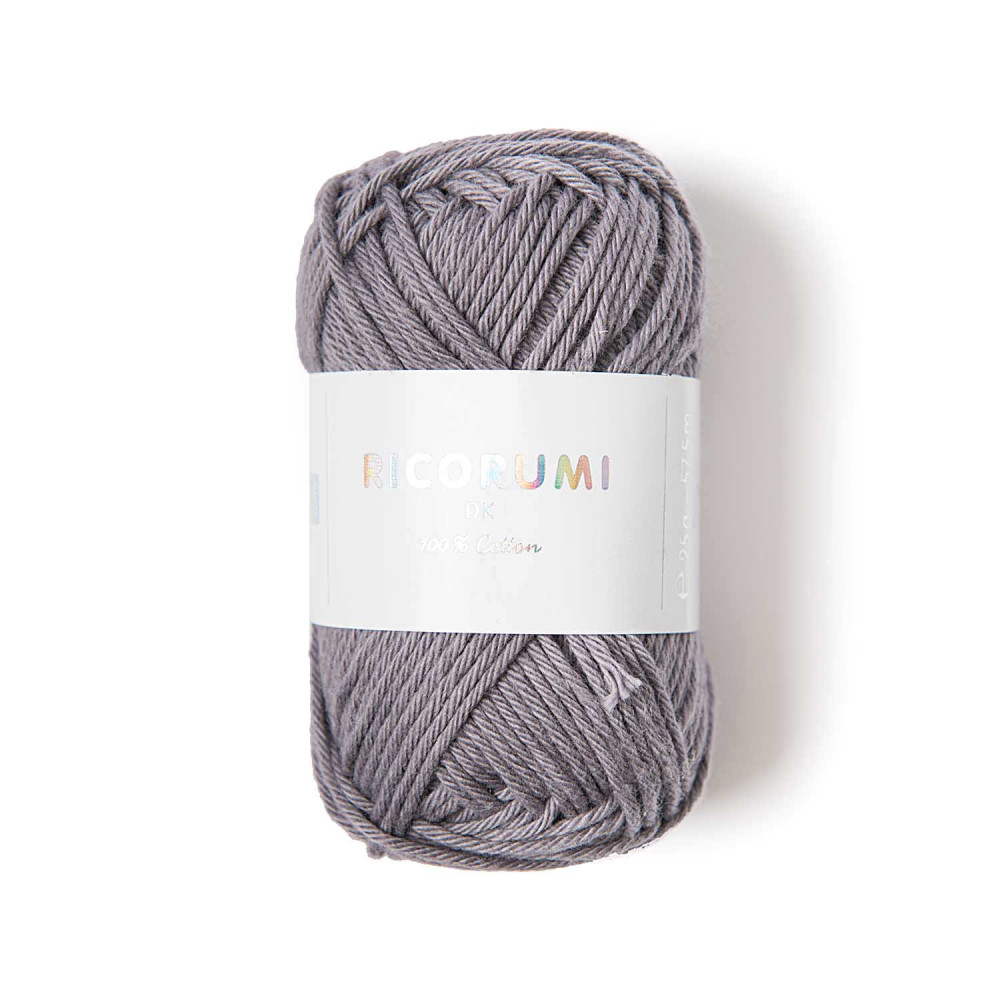 Włóczka bawełniana Ricorumi DK - Rico Design - Mouse Grey, 25 g