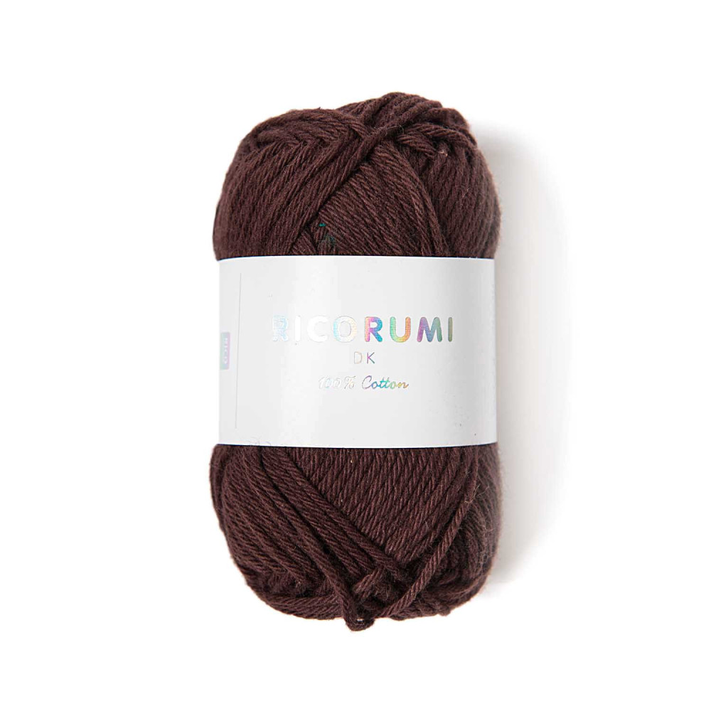 Włóczka bawełniana Ricorumi DK - Rico Design - Chocolate, 25 g