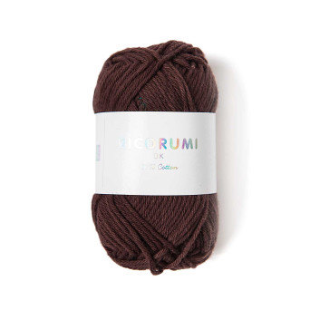 Włóczka bawełniana Ricorumi DK - Rico Design - Chocolate, 25 g