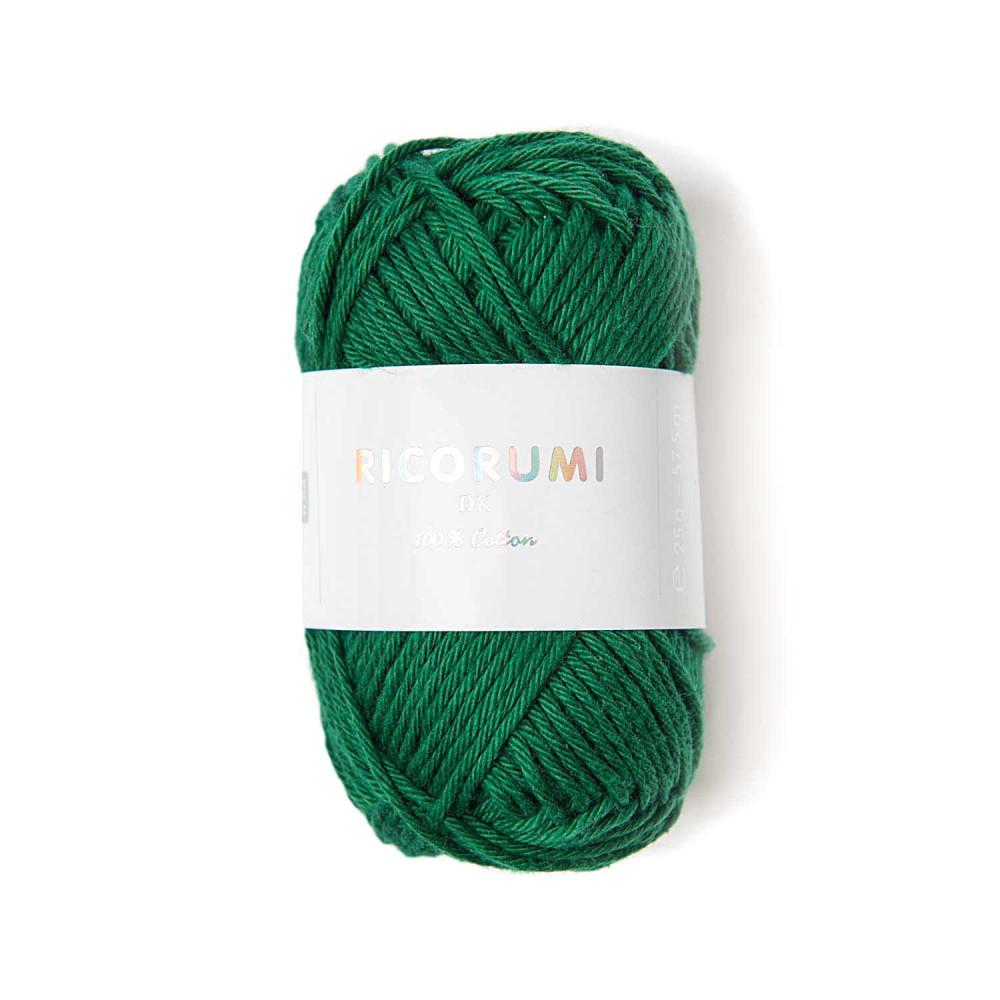 Włóczka bawełniana Ricorumi DK - Rico Design - Fir Green, 25 g